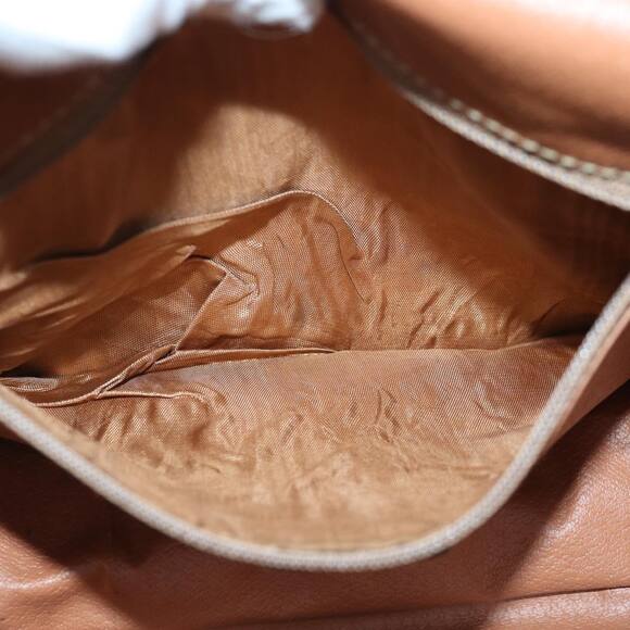 CELINE Macadam Canvas Shoulder Bag Pvc Leather Brown Gold - Picture 11 of 16